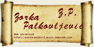 Zorka Palkovljević vizit kartica